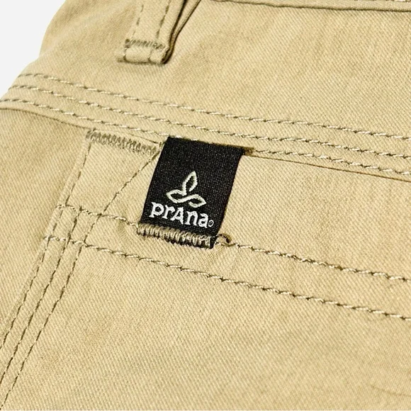 Prana shorts Zion Stretch cargo shorts hiking shorts khaki new men Size M medium - Picture 14 of 14